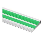 Heavy Duty Non-Slip Stair Nosing Protector, Self-Adhesive Aluminum Step Trim, Rust Resistant, Easy Installation, Protects Stair Surface and Corners,