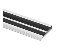 Heavy Duty Non-Slip Stair Nosing Protector, Self-Adhesive Aluminum Step Trim, Rust Resistant, Easy Installation, Protects Stair Surface and Corners,