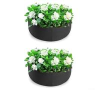 Heavy Duty Non Woven Fabric Grow Bags for Vegetables Tomatoes Herbs Flowers Breathable Root Pouches Balcony Garden Planting Sacks Outdoor Patio Containers(60 * 20㎝)