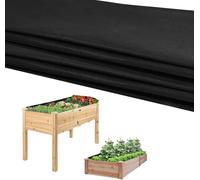 Heavy Duty Non-Woven Planter Liner,Black Vegetable Trugs Herb Fabric Liner for Large Veg Trough Outdoor,160cm x 210cm Raised Planters for Garden, Recyclable Plant Grow Bags for Herb Planters