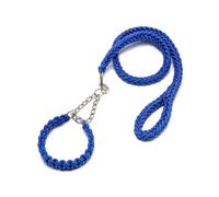 Heavy Duty Nylon Braided Dog Leash for Large, Medium & Small Dogs - Durable Lead for Walking & Camping(Blue,L width 2.5cm)