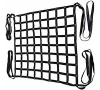 Heavy Duty Nylon Lifting Sling Net - 1x1M Cargo Hanging Webbing Net for Trucks & Trailers - 10cm Mesh 2T Load Capacity Rigging Strap for Towing & Lifting