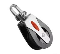 Heavy Duty Nylon Pulley Block Single Sheave with Bearing for 12mm Rope Sailboat Marine Rigging Accessories Boat Hardware Gear(1pcs)