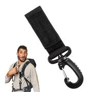 Heavy Duty Nylon Webbing Hook - Key Chain Belt Carabiner for Outdoor Use | Key Buckle with Portable Belt Clip, Lightweight Fabric Carabiner for Cam Gear