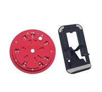 Heavy Duty of Fifths Decoder Made from Aluminum - Essential Music Theory Wheel for Piano Sax Cello - for Instant for Access to Chords Notes & Transpose Functions - Pocket Size for Gig Bags Black(Red)