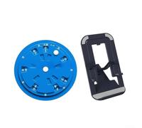 Heavy Duty of Fifths Decoder Made from Aluminum - Essential Music Theory Wheel for Piano Sax Cello - for instant for access to Chords Notes & Transpose Functions - Pocket Size for Gig Bags Black(Blue)