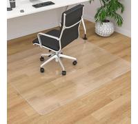 Heavy Duty Office Chair Mat 1.5mm ThickNonSlip Waterproof AntiScratch Floor Protector for Rolling Chairs Frosted Design 55"x67" (140x170cm) Ideal for Hardwood & Carpet Floors