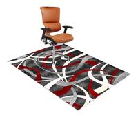Heavy Duty Office Chair Mat 100x150 cmNonSlip Carpet Protector for Hardwood Floors Large AntiSlip Mat for Rolling & Gaming Chairs Durable Under Desk LowPile Rug