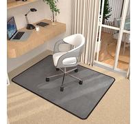 Heavy Duty Office Chair Mats for Carpeted and Hardwood Floor 120 x 90 cm Carpet Protector Chair Mat for Home and Office Floor Mat for Office Chair Anti-skidding Light Gray
