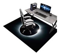 Heavy Duty Office Gaming Chair Mats for Carpeted and Hardwood Floor, 100 x 120 cm Office Chair Mat for Carpet, Floor Protectors for Rolling Chairs, Desk Chair Mat for Carpeted Floors, Protector Rug