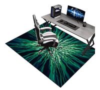 Heavy Duty Office Gaming Chair Mats for Carpeted and Hardwood Floor, 130 x 150 cm Office Chair Mat for Carpet, Floor Protectors for Rolling Chairs, Desk Chair Mat for Carpeted Floors, Protector Rug