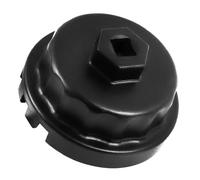 Heavy Duty Oil Filter Wrench for Toyota Cap Style Oil Filter Housings Removal Socket Tool 64mm for Lexus,Camry,4 Runner,RAV4,Tundra,Tacoma,Highlander,Sienna,Sequoia,Avaion,Venza 2.5-5.7L Engine,1PC