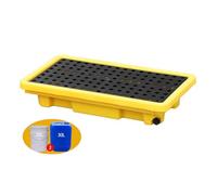 Heavy Duty Oil Tank Spill Containment Pallet 17 Gallon Modular Anti Leak Tray for Drum Spill Prevention Essential Spill Protection for Industrial Use