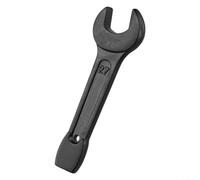 Heavy Duty Open End Striking Wrench 24mm, High Carbon Steel Single Head Spanner for, Reinforced Thickened Tail Design, Blackening Anti-Rust Hand Tool for(27MM)
