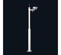 Heavy-Duty Outdoor CCTV Security Camera Mount Bracket, Weatherproof Metal Surveillance Camera Ground Mount Stand, Extender Pole for Security Monitoring