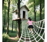 Heavy Duty Outdoor Climbing Net - Polyester Playground Net for Backyard Adventure Safe Rope Ladder & Swing Set 100x300cm Ideal for Kids’ Play and Safety