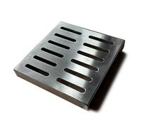 Heavy Duty Outdoor Drain Covers - 3 Pack 20x20x2 CM, Square Grate Covers for Gully Drainage, Stop Leaves & Debris, Ideal for Garden & Yard Use