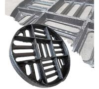 Heavy Duty Outdoor Drain Grating - 12-18 Inch Round Cast Iron Catch Basin Cover Drainage Solution (67x3cm-26.4x1.2in) for Effective Water Management