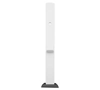 Heavy-Duty Outdoor Ev Charger Pedestal, Universal Ev Charger Support Pole With Cable Management, All-Weather Steel Ev Charging Station Stand, Electric Vehicle Charger Pil,White
