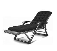 Heavy Duty Outdoor Folding Sun Lounger Chair - Portable Reclining Deck Chair for Garden & Lawn, Foldable Relaxing Furniture, Durable Metal Gravity Recliner