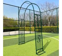 Heavy Duty Outdoor Garden Arbor Arch for Climbing Vines Large Wedding Trellis with Base Durable Brown Finish 300x230cm Rose Archway for Events and Gardens