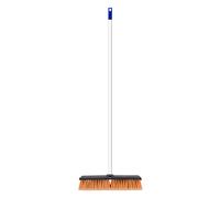 Heavy Duty Outdoor Garden Broom 14" Stiff Brush & Metal Handle - Ideal for Yard, Garden & Decking Sweeping