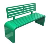 Heavy-Duty Outdoor Metal Garden Bench - Rust-Proof Patio Loveseat with Backrest for Deck, Yard, Park, Entryway - Durable & Stylish Seating Solution