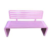 Heavy-Duty Outdoor Metal Garden Bench - Rust-Proof Patio Loveseat with Backrest for Yard, Park, Deck & Entryway - Durable & Stylish Seating Solution