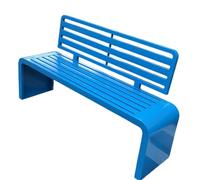 Heavy-Duty Outdoor Metal Garden Bench - Rust-Proof Patio Loveseat with Backrest for Yard, Park, Deck, Entryway - Durable and Stylish Seating Solution