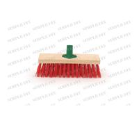 Heavy Duty Outdoor Sweeping Brush Yard Broom Stiff PVC Head with Support Bracket