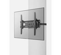 Heavy Duty Outdoor TV Mount for Gazebo, Patio, Pergola Square Post, Black, Weatherproof Steel Construction with Stainless Steel Screws, 120 lbs Weight Capacity