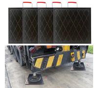 Heavy Duty Outrigger Pad for Crane - Stackable Stabilizing Jack Landing Pad for RVs, Travel Trailers, and Campers, Pack of 6 (23.6 x 23.6 x 2.4 inches)