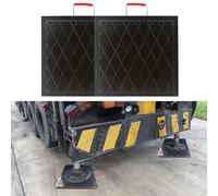 Heavy Duty Outrigger Pad for Crane - Stackable Stabilizing Jack Landing Pad for RVs, Travel Trailers, and Campers, Pack of 6 (23.6 x 23.6 x 2.4 inches)