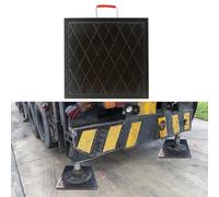 Heavy Duty Outrigger Pad for Crane - Stackable Stabilizing Jack Landing Pad for RVs, Travel Trailers, and Campers, Pack of 6 (23.6 x 23.6 x 2.4 inches)