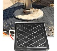 Heavy Duty Outrigger Pads, Square Jack Stand Pads for Camper Bucket Trucks Stabilizer Legs, 20x20x2.4 inch Anti-Slip Landing Gear Pad