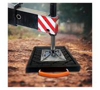 Heavy Duty Outrigger Pads, Universal Stabilizing Pads for RV Wrecker Crane Jack, Stackable Landing Pads Set of 4, 12x12x1.6''