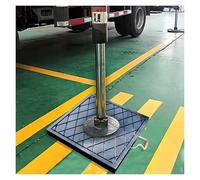 Heavy Duty Outrigger Stabilizer Jack Pads for Crane, Trailer, Camper, RV Leveling - High Density Polyethylene Support Platform