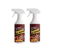 Heavy Duty Oven, Grill Cleaner Spray, 120ml Iron Degreaser, Removes Burnt Grease, Carbon and Stubborn Food Stains for BBQ Griddles Kitchen Cooking Surfaces (2PC)