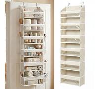 Heavy Duty Over the Door Organizer with 6 Front & 12 Side Pockets - 54×13x6 Cm | Hanging Storage Organiser for Shoes Accessories Nursery Bathroom | Over Door Shoe Storage Organizer for Home Storage