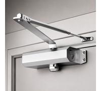 Heavy Duty Overhead Door Closer Silver Adjustable Soft Close Fir