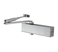 Heavy Duty Overhead Door Closer With Backcheck Variable Power Size 2 6 Silver