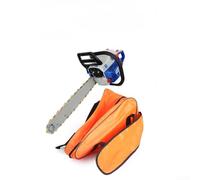 Heavy Duty Oxford Cloth Chainsaw Storage Bag, Portable Tool Organizer Pouch with Reinforced Handles for 20 Inch Gas Chainsaws and Garden Tools, Orange, 89x46x46cm