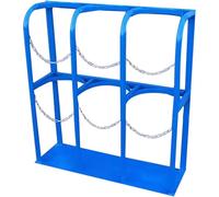 Heavy Duty Oxygen Tank Holder - Portable Gas Cylinder Bracket for 1-4 Tanks, Durable Fixed Shelf 85x30x100cm, Perfect for Laboratory, Clinic, Hospital Use, Secure Storage Solution