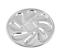Heavy Duty Oyster Serving Plate with 9 Precisely Shaped Slots for Professional or Casual Dining Settings