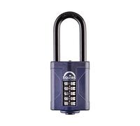 Squire Heavy Duty Padlock (CP60/2.5) - Toughest Long Shackle - 5 Wheel Combination Padlock - Alloy Steel for Corrosion Resistance - Weatherproof Lock for Home, School & Garage (Blue, 60 mm)