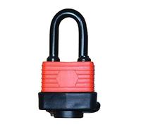 Heavy-Duty Padlock， Long Handle Ring Key Padlock,Width 40mm50mm60mm75mm, and Anti-Theft Door Lock Locker,2 Keys(74x130mm)
