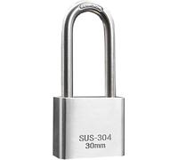 Heavy-Duty Padlock, Outdoor and Key Padlock,1,Width 30mm40mm50mm60mm, Lock Warehouse Container Garage Security(50x38mm)