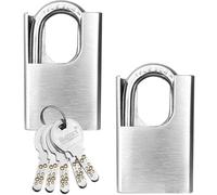 Heavy Duty Padlocks by Smith’s® | 60mm x 40mm | 2 Pack | Stainless Steel | 10 Keys | Perfect for Warehouse, Container, Garage, Shutter, Gate, Chain, Shed Lock