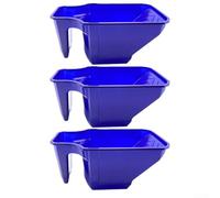 Heavy Duty Paint Tray Set Featuring Ergonomic Handle, Deep Well for Smooth Application & Built-In Brush Rest, Spill-Proof Design for Professional Results, 3-Pack(Blue)