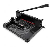 Heavy Duty Paper Cutter for A4 400 Sheets, Guillotine Paper Cutter Cuts PVC Leather, with Adjustable Guide & Safety Guard, Heavy Duty Steel Guillotine Trimmer for Office, Photocopy, Printing Shop